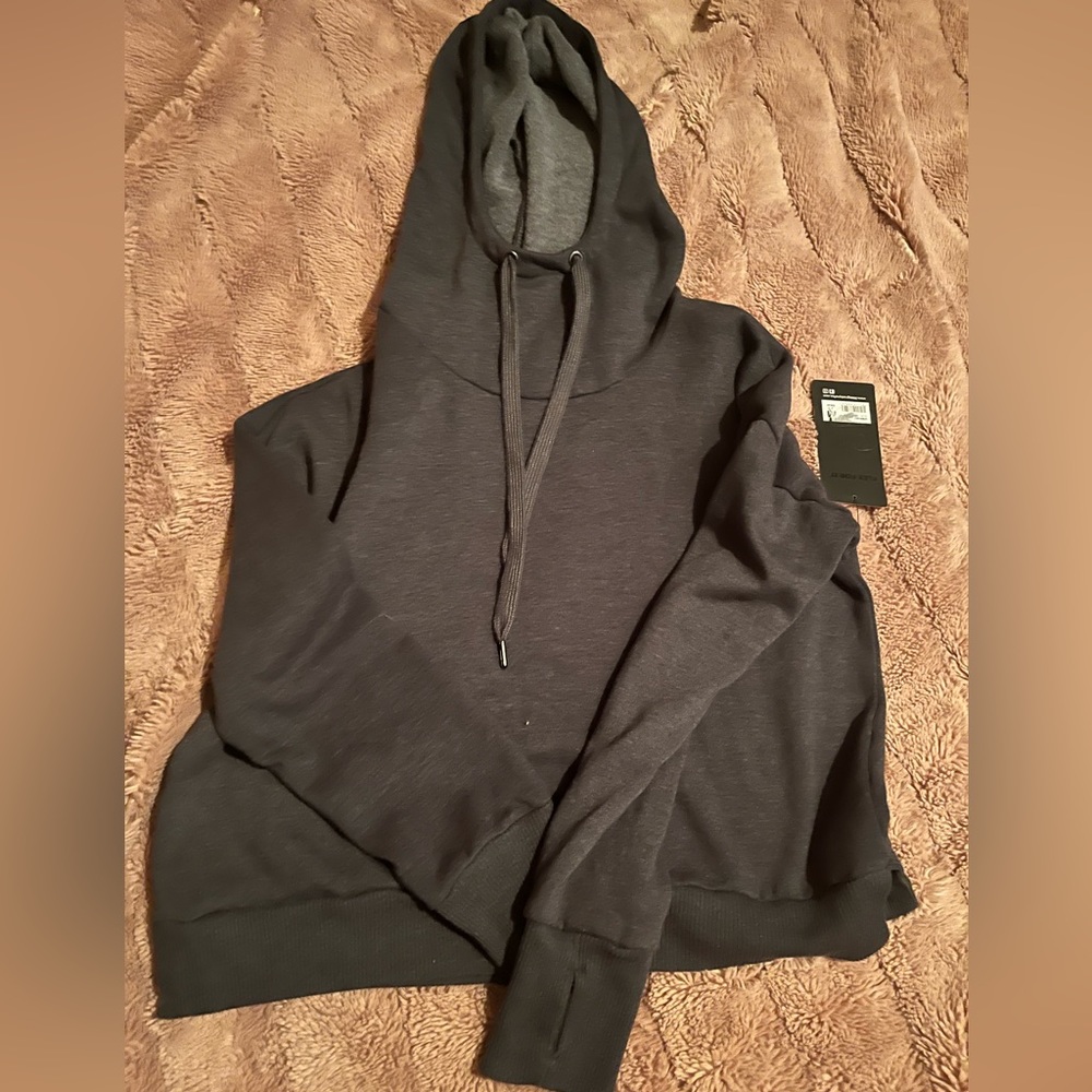 Navy blue 90 Degree hoodie size medium.
